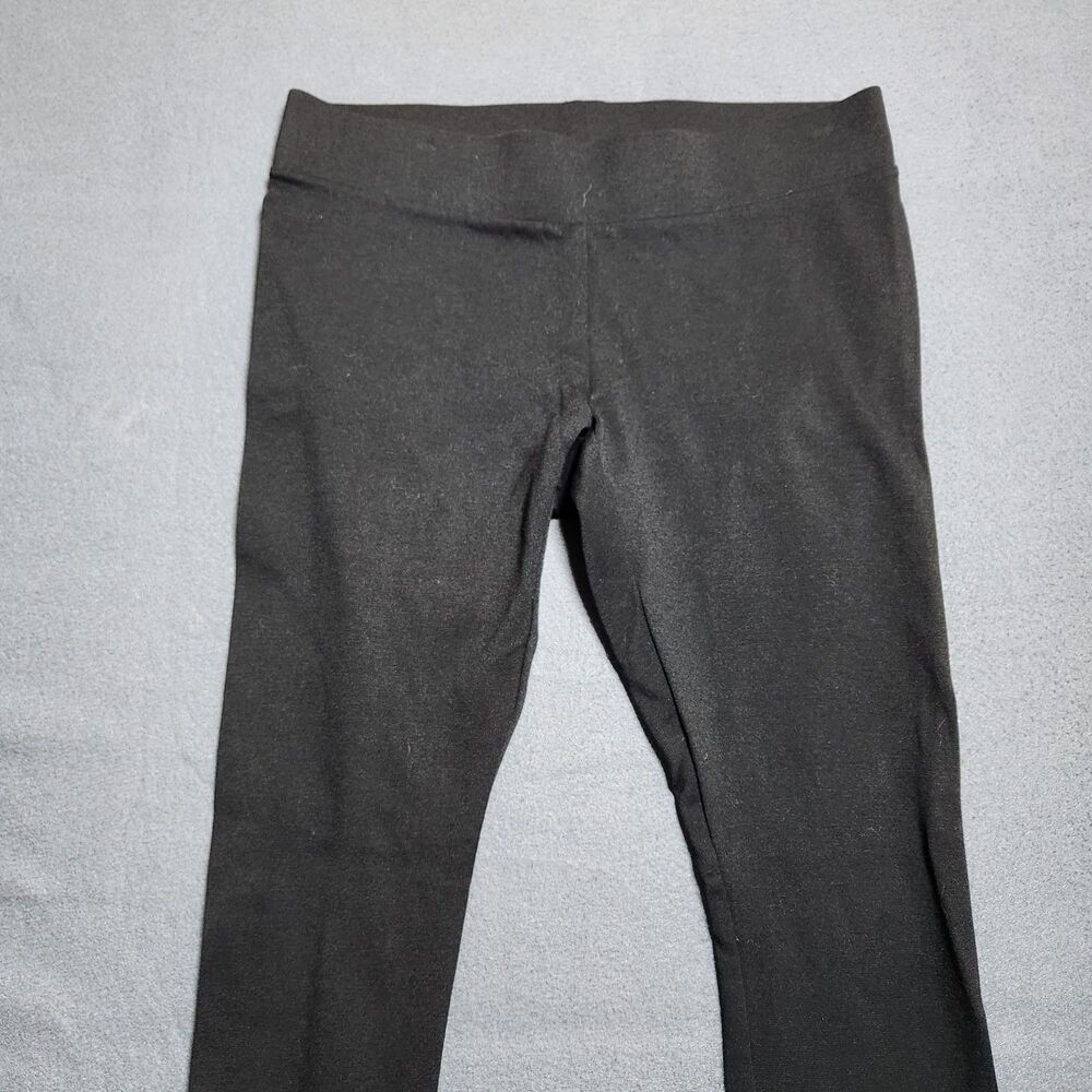 WHBM Pants Women S Black Low Rise Pull On Elastic Waist Slim Straight - Picture 3 of 10